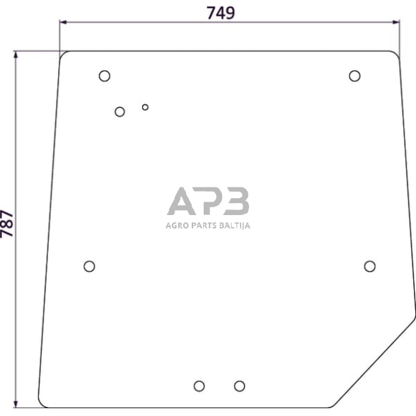 Galinis kabinos stiklas 3821485M1N