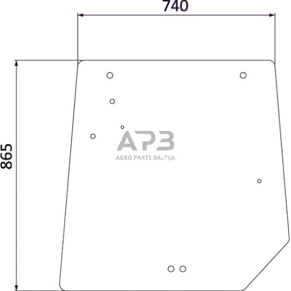 Galinis kabinos stiklas 4272760M1N