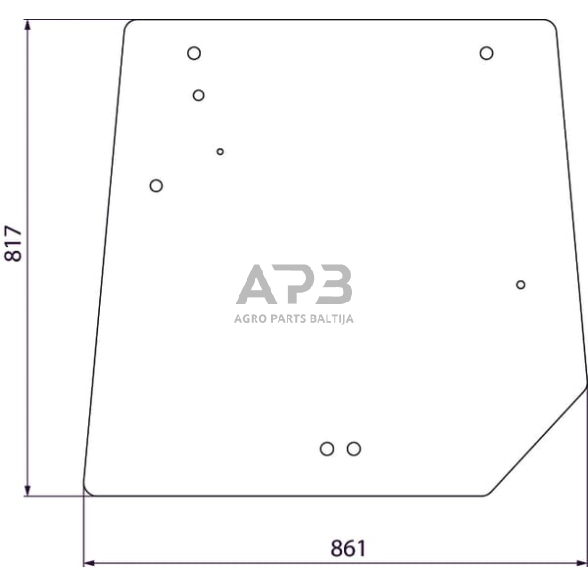 Galinis kabinos stiklas 4272761M2N