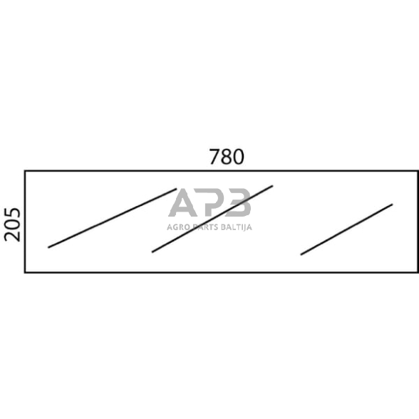 Galinis kabinos stiklas apatinis 1699452M2 1