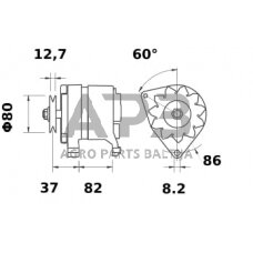 Generatorius Mahle 12V 65A IA0470