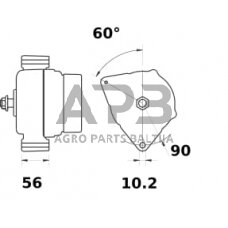 Generatorius Mahle 24V 80A MG473