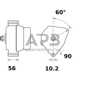 Generatorius Mahle 14V 200A MG613 1