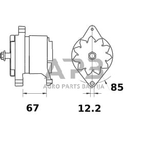 Generatorius Mahle 14V 65A MG357 1