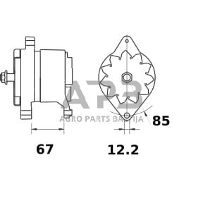 Generatorius Mahle 14V 65A MG357