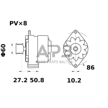 Generatorius Mahle MG268 1