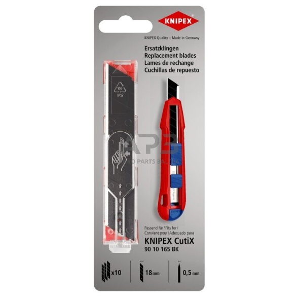 Geležtė nulaužiama peiliui 18mm (10vnt) KNIPEX