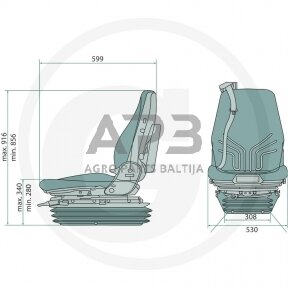 GRAMMER sėdynė Actimo MSG95AL/732, 2401249955