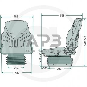 GRAMMER sėdynė Compacto Comfort W (MSG 93/721), 2401288538