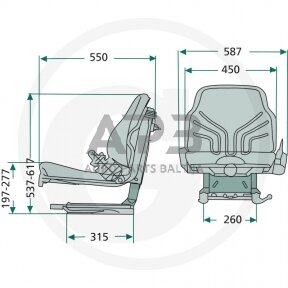 GRAMMER sėdynė traktoriui  UNIVERSO Basic (MSG 44/520) 240140578