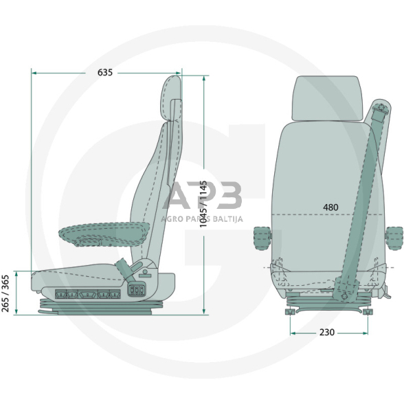 GRAMMER sėdynė Arizona Comfort MSG90.3G, 2401040670 1