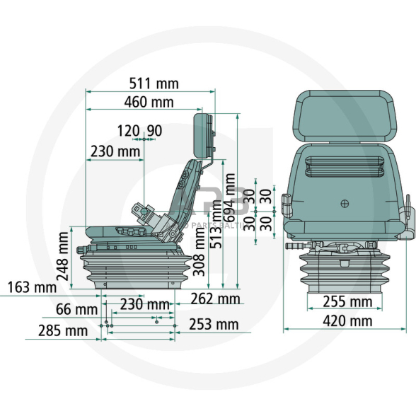 GRAMMER sėdynė Compacto Basic XS (MSG 83/8) 1