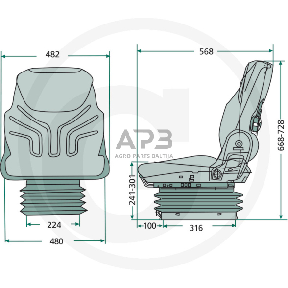 GRAMMER sėdynė Compacto Comfort W (MSG 93/721), 2401047335 1