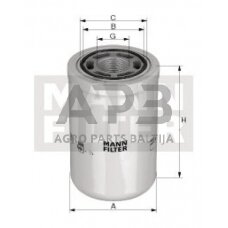 Hidraulikos filtras MANN-FILTER WH1257