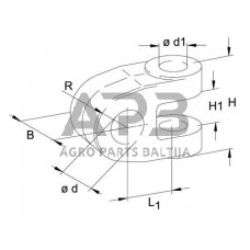 Hidraulinė galvutė 22.2x46.5mm 306401