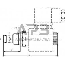 Hidraulinės sistemos vožtuvas 2/2 NC EW08MNC20PB