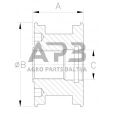 Hidraulinio cilindro stūmoklinė galva DS25 DS2905004VM