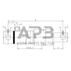 Vienpusis hidraulinis cilindras EPL30400ST