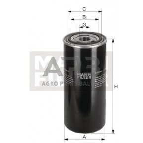 Hidraulikos filtras MANN-FILTER WD11002