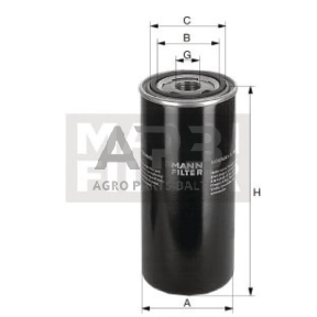 Hidraulikos filtras MANN-FILTER WD7245