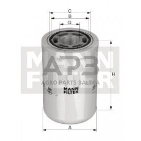 Hidraulikos filtras MANN-FILTER WH1257