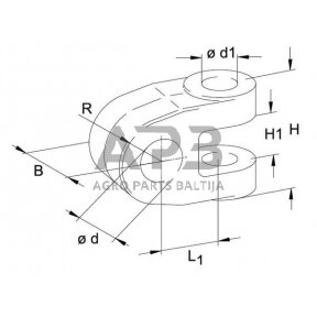 Hidraulinė galvutė 22.2x46.5mm 306401