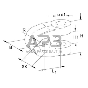 Hidraulinė galvutė 32.3x67mm 1309881