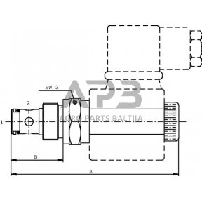 Hidraulinės sistemos vožtuvas 2/2 NC EW08MNC20PB