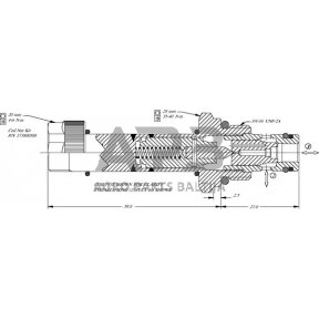 Hidraulinės sistemos vožtuvas 2/2 SVP08-NC-00-B-00, SVP08NC00B00