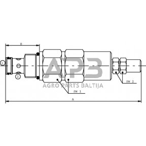 Hidraulinės sistemos vožtuvas slėgio išleidimo FPM D S10-C-P-35 CN, FPMDS10CP35CN