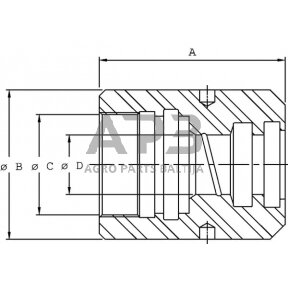 Hidraulinio cilindro spaudiminė galva PC2904007 PC25