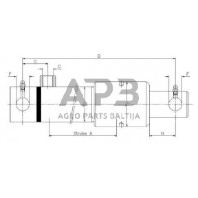 Vienpusis hidraulinis cilindras EPL30100ST