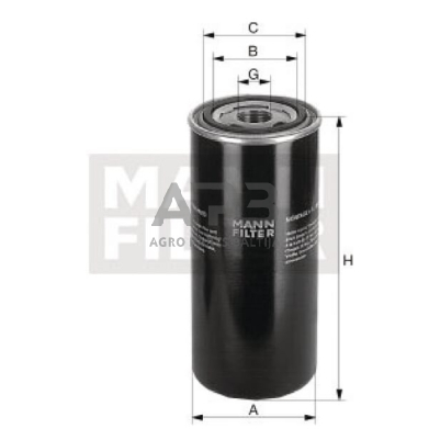 Hidraulikos filtras MANN-FILTER WD11001 1