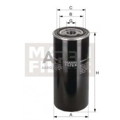 Hidraulikos filtras MANN-FILTER WD11002 1