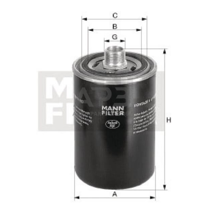 Hidraulikos filtras MANN-FILTER WD96219 1