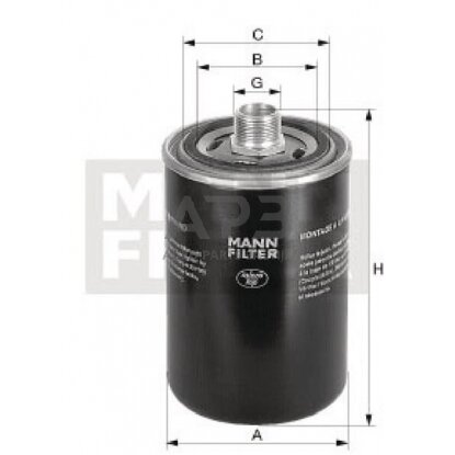 Hidraulikos filtras MANN-FILTER WD9629 1