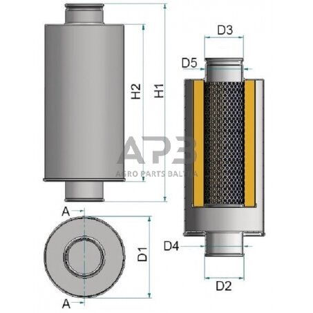 Hidraulikos filtras Hifi-filter SH63624 2