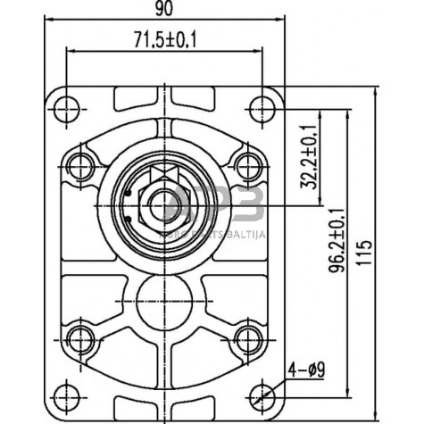 Hidraulinis siurblys gopart GP206S3030C18EGP 2