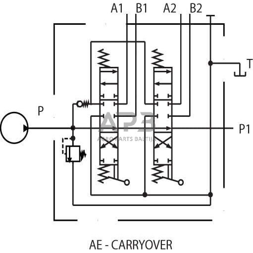 Hidraulinis skirstytuvas SD 11 – 2 sekcijų, SD112001AE 3