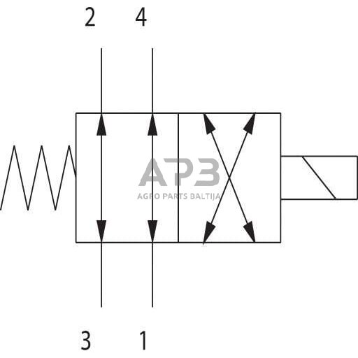Hidraulinės sistemos vožtuvas reguliavimo 4/2 SV10-24-01-00-00-B-0, SV1024010000B00 5