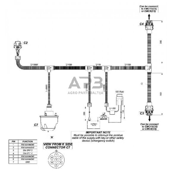 Hidraulinis skirstytuvo rinkinys LS, 12 VDC, DLM1222001KIT 3