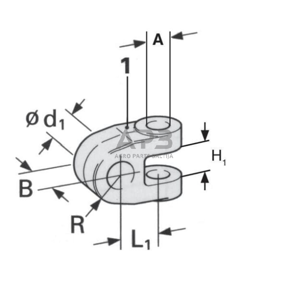 Hidraulinė galvutė 20 mm TL20202465KR 1