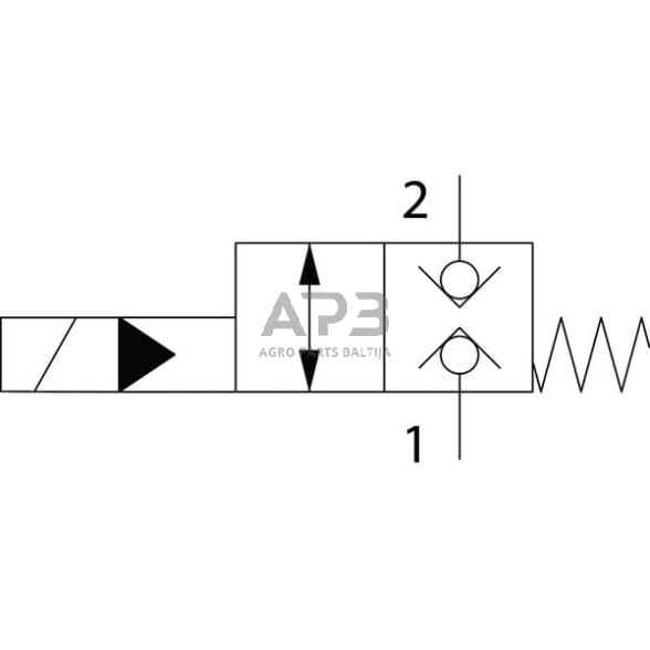 Hidraulinės sistemos vožtuvas 2/2 NC FP-22-PD-S08-02, FP22PDS0802 2