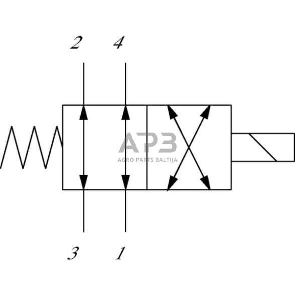 Hidraulinės sistemos vožtuvas reguliavimo 4/2 SV10-24-01-00-00-B-0, SV1024010000B00 6