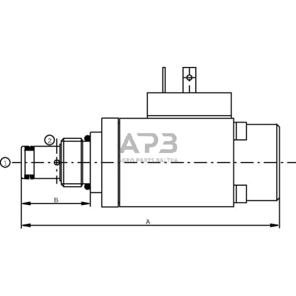 Hidraulinės sistemos vožtuvas slėgio mažinimo 12Vdc MP10X/031B, MP10X031B 2