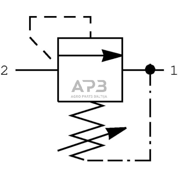 Hidraulinės sistemos vožtuvas slėgio reguliavimo CP2001B0AC 3