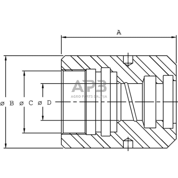 Hidraulinio cilindro spaudiminė galva PC2904007 PC25 1