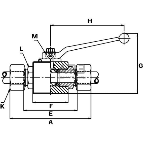 Hidraulinis kranas 10L, KHS10L 1