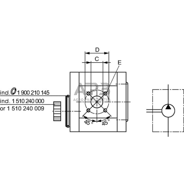 Hidraulinis siurblys Bosch Rexroth 0510315305 2