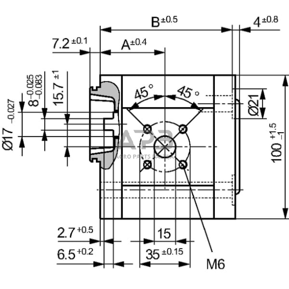 Hidraulinis siurblys Bosch Rexroth 0510315305 4